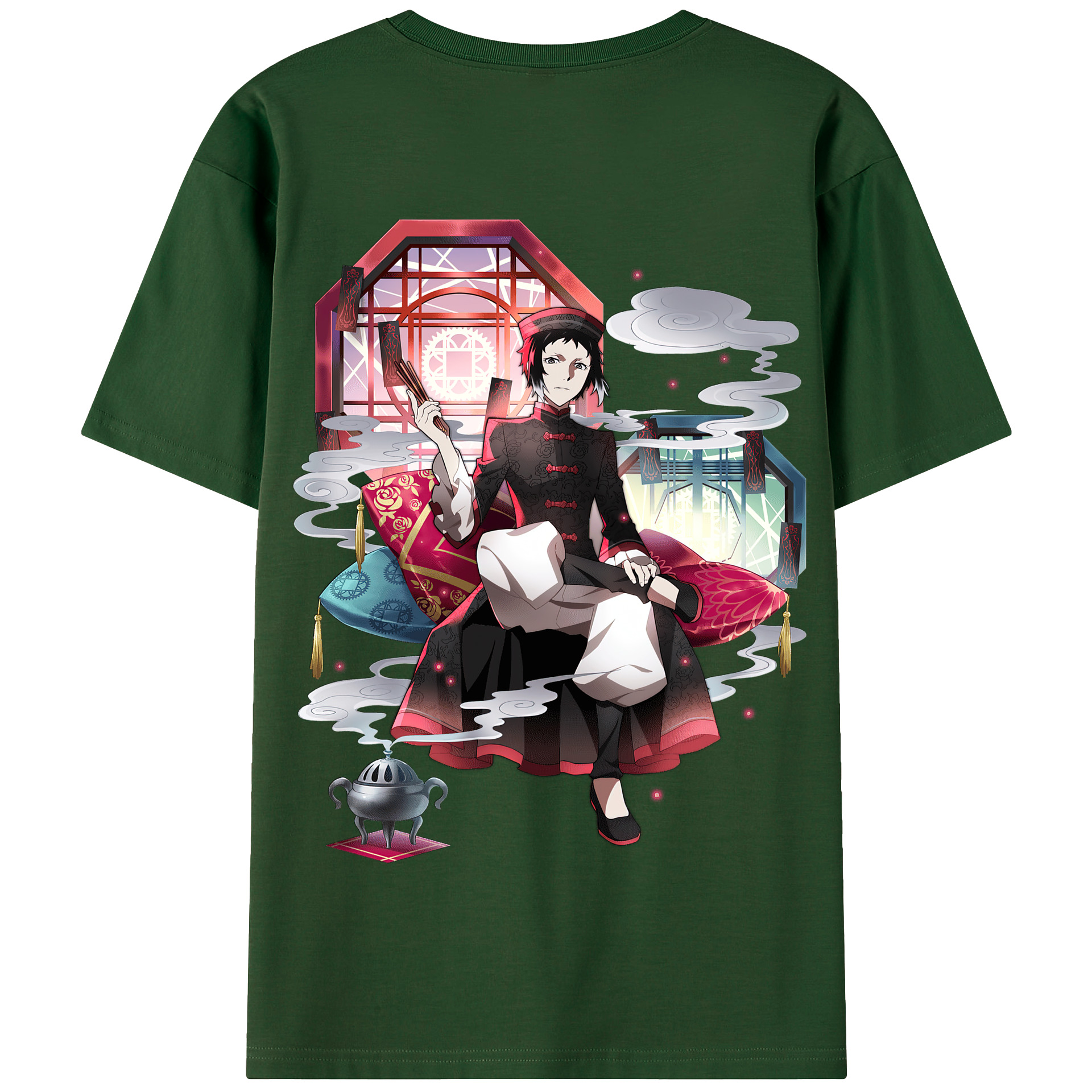 （画像用） 文豪ストレイドッグス Bungo Stray Dogs 綿100％半袖Tシャツ（背面プリント）
